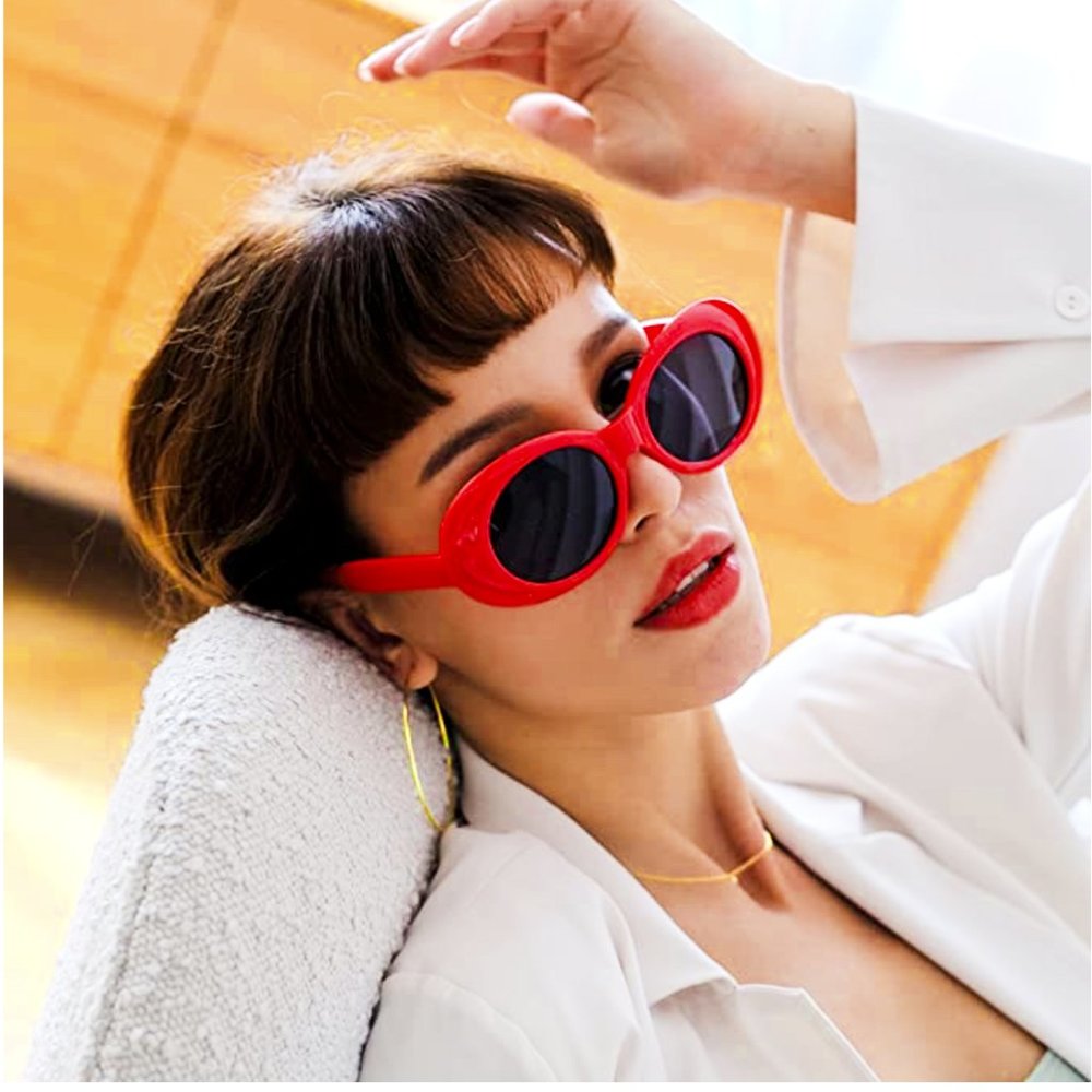 Red Kurt Cobain 90s Clout Goggles/Sunglasses NWT